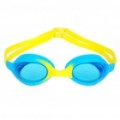 Anti-Fog policarbonato lente natação óculos de proteção óculos para crianças - azul + amarelo