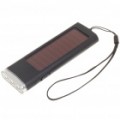 800MAh psto solar portátil Power Pack c / 3-LED brancos luz & tarifação adaptadores - preto