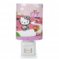 7W porcelana lâmpada amarela/noite luz - Hello Kitty padrão (110 ~ 220V/UE Plug)