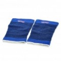 Protetora esportes elástica joelho suporte cinta Wrap - azul (par)