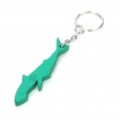 Tubarão garrafa de liga de alumínio de estilo Opener Keychain conjunto - cores aleatórias (Pack de 12 peças)