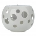 Estilo elegante de bola cerâmica Luz Solar Powered ativado multicolorida lâmpada decorativa - branco