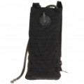 Saco de água de sobrevivência moda com tubo de água - preto (2,5 L)