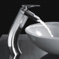 Moderna latão Waterfall Faucet (alto)