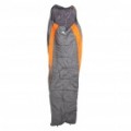 Saco de dormir portátil basecamp Fashion - cinza + laranja (203 x 78 cm)