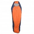 Saco de dormir portátil basecamp moda - azul + laranja (215 x 80 cm)