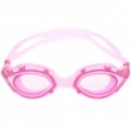 Elegante lente de PC natação óculos de proteção óculos c / Carregando caixa - roxo + rosa