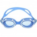 Elegante lente de PC natação óculos de proteção óculos c / Carregando caixa - azul + branco