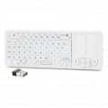 Genuíno i6 Rii Mini 2.4 G Mini portátil teclado sem fio com controle remoto IR - branco