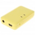 USB recarregável Bluetooth v 2.0 A2DP v 1.2 receptor Audio - amarelo