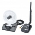 2000mW 2.4 GHz 802.11 b / g 54Mbps USB Wi-Fi Wireless adaptador de rede com antenas 6dBi & 10dBi