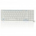 Rapoo E9070 Ultra Slim Wireless 99-chave teclado com o receptor - branco (2xAAA)