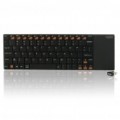 Rapoo E2700 Slim Wireless Touchpad Multi-Media 80-chave teclado com o receptor - preto (2xAAA)