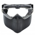 Protetora Face tática militar Guerra jogo escudo máscara com built-in 2-modo Fan (2 x AAA)