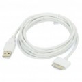 3M USB Data & Charging Cable para iPad/iPhone/iPod - White
