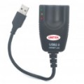 USB 2.0 de 10/100/1000Mbps Gigabit Ethernet Adapter - preto
