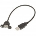 USB 2.0 macho para fêmea cabo c / montagem titular (30 cm)