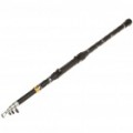 2.2 m retrátil 5-seção fibra de carbono vara de pesca Pole - preto