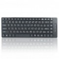 Mini 87-Key USB teclado com fio - preto