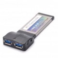 USB 3.0 Super Speed 5Gbps Pcmcia Card - preto