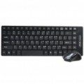 2.4 GHz Wireless 87-chave teclado 1000DPI Mouse c / receptor Combo