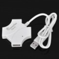 Alta velocidade USB 2.0 4-Port HUB - branco