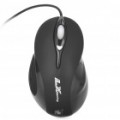 600/1200/1800/2400DPI USB com fio Gaming Mouse óptico - preto (171.5 CM - cabo)