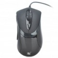 LiSheng L7-92A 600/1200/1800/2400DPI USB com fio Mouse óptico - preto (170 cm-cabo)