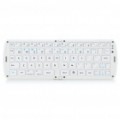 Portátil dobrável Bluetooth v 3.0 66-chave teclado - branco