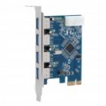 4 Portas USB 3.0 alta velocidade PCI-E placa para Desktop - azul