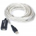 Z-TEK USB 2.0 macho para reforço de sinal fêmea extensão cabo (5 M)