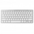 78-Chave Bluetooth v 3.0 teclado sem fio - branco + prata (2 x AAA)