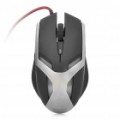 USB 6-chave 2000DPI Gaming Mouse óptico - preto