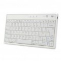 Recarregável 2,4 GHz v 3.0 83-chave teclado Wireless Bluetooth - branco