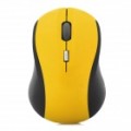 1600DPI USB Bluetooth v 2.0 Wireless Mouse - amarelo + preto (2 x AAA)