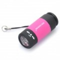 USB lanterna de 1 LED recarregável c / Detector de dinheiro / bússola / TF Leitor de Carto - Black + Magenta