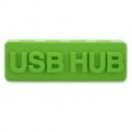 USB 1.1 Hub de 4 portas - verde