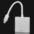 Mini DisplayPort DP macho para VGA fêmea adaptador cabo - branco