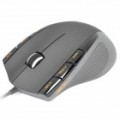 Rapoo V2 USB 400 ~ 3200DPI Optical Gaming Mouse - Grey(120CM)