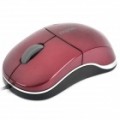 N6000 Fio USB mouse óptico 1000DPI - vermelho (110 cm-Cabo comprimento / 5V)