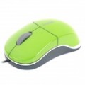 N6000 Fio USB mouse óptico 1000DPI - verde (110 cm-Cabo comprimento / 5V)