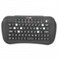Mini portátil recarregável Bluetooth v 2.1 Wireless teclado - preto (2 x AAA)