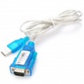USB 2.0 para cabo adaptador de porta Serial RS232 - azul + prata (115 CM-comprimento)