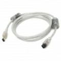 IEEE 1394b 6pin macho para 9 pinosos macho Firewire conexão cabo - cinzento (150 cm)