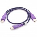 MILLIONWELL USB 2.0 macho para cabo de conexão dupla masculino (50 cm)