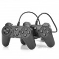 Betop C027 Dual-Player USB Gamepad jogo controlador de jogos para PC - preto