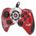 Betop com fio Dual-choque USB Gamepad jogo controlador de jogos para PC - vermelho