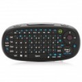 Portátil teclado recarregável de sem fios de 2,4 GHz para PC / Smart TV / Smartphone - preto