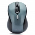 2.4 GHz 1600DPI Wireless Mouse com receptor USB - cinza + preto (1 x AA)