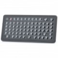 Mini portátil recarregável 73-chave Bluetooth v 2.0 Wireless teclado QWERTY - preto